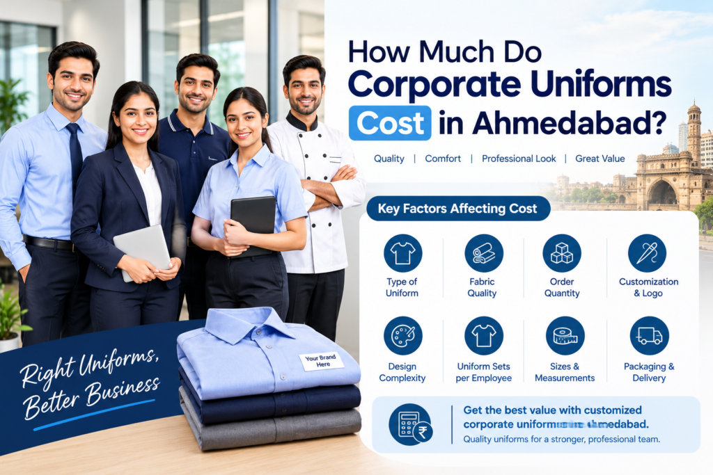 Corporate uniform cost in Ahmedabad